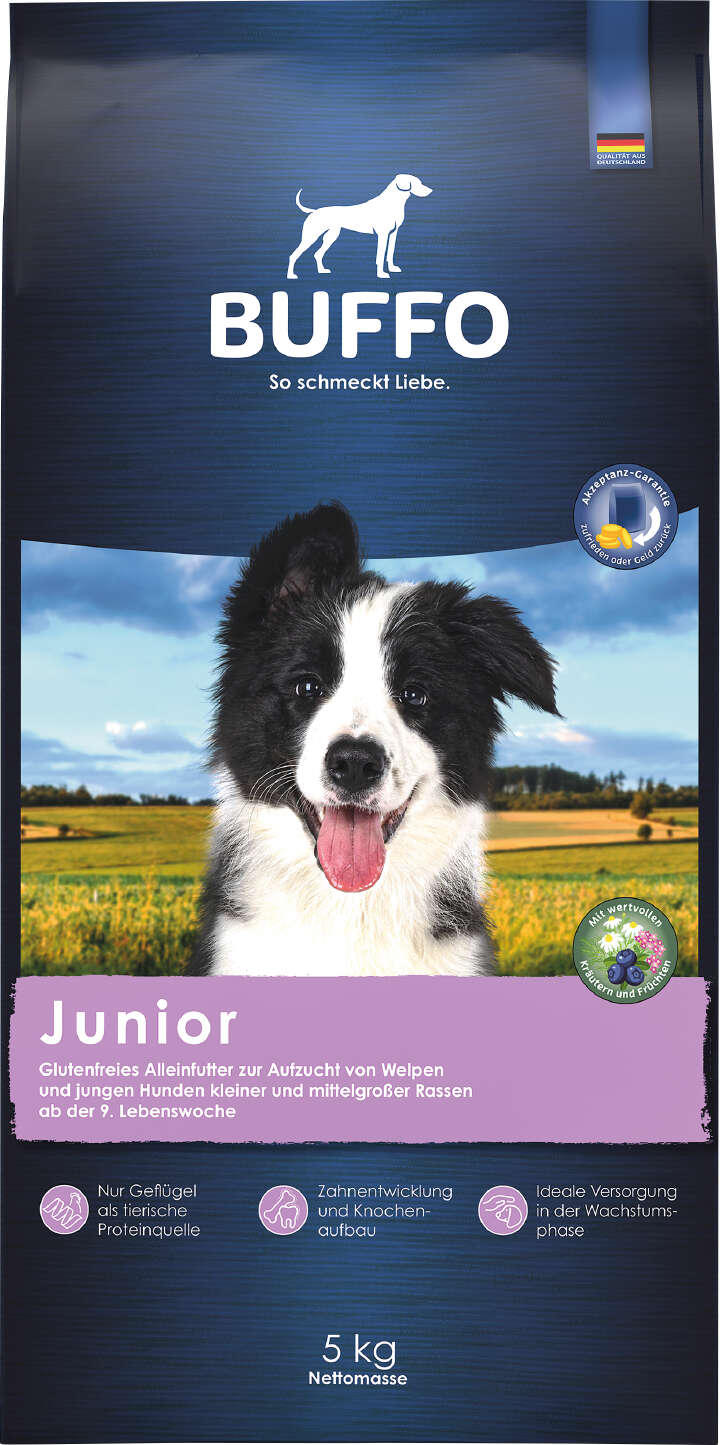 BUFFO Hunde-Trockenfutter Junior